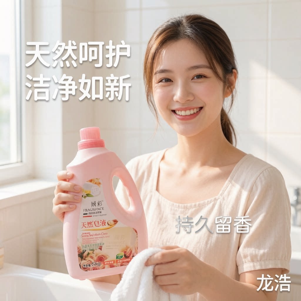 瞬彩西西里花果香凝萃植皂洗衣液轻柔蓬松护色留香