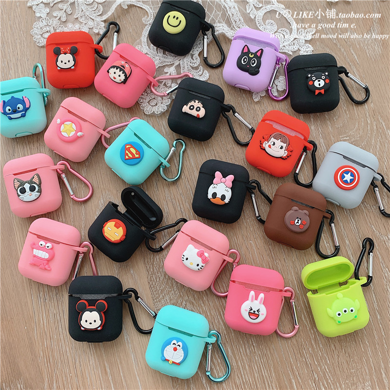卡通iphone苹果airpods无线蓝牙耳机套硅胶保护套防摔创意女可爱|ruв категории Цифровые аксессуары, MP3/Mp4 аксессуары, наушники - от Buy2taobao.com для оказания профессиональной услуги покупки агента Taobao