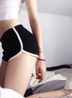 糖果色白色条纹运动裤女Candy colored white striped sweatpants