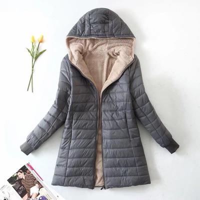 mujer de ropa women for jackets padded fleece warm solid
