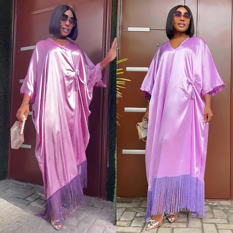 fashion dubai abaya long hijab dresses tassels clothing