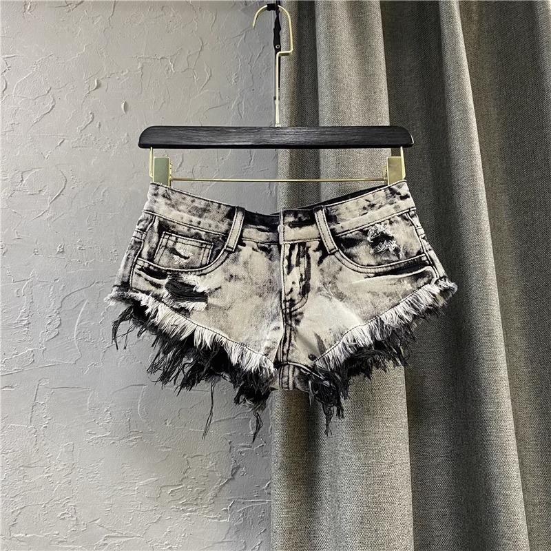 personalized pants raw Summer denim light for A-line shorts