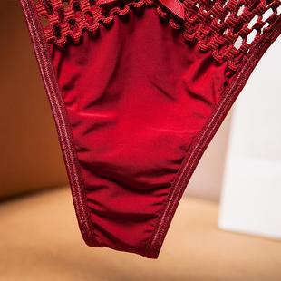 underwear low sports belt silk Cross temptation thong