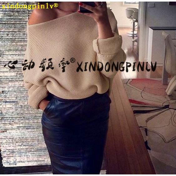 one-shoulder rate pullover bat loose jacket shirt