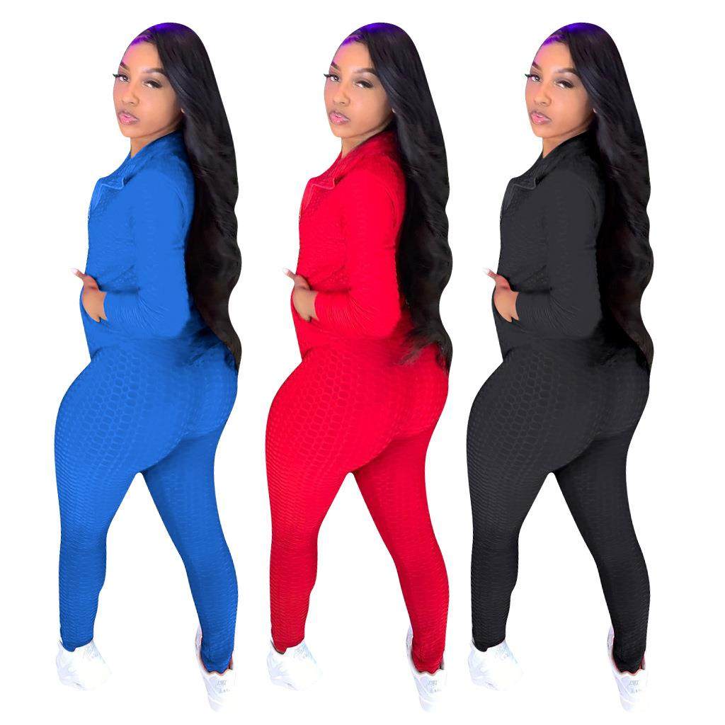 Yoga Stand Hoodless Fabric Suit Jacquard Collar Elastic