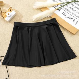 womens belly bikini boxer skirt Solid bottomless swim