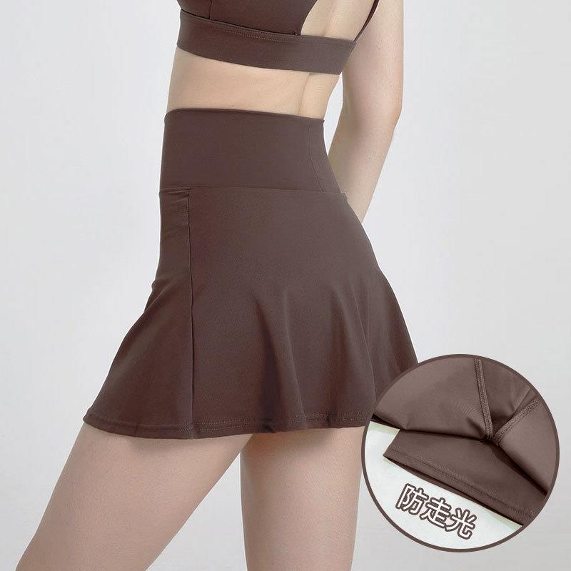 Sports short skirt for women with side slits sports pants