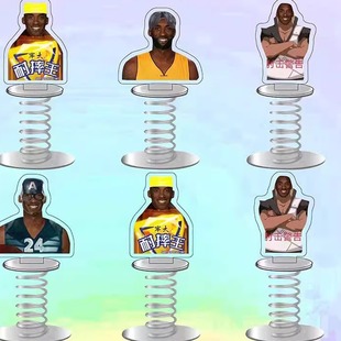 耐摔王NBA科比周边搞怪表情包亚克力电动车载摇摇乐摆件送好朋友