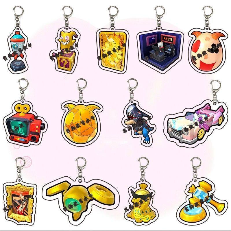 香肠派对道具亚克力钥匙扣挂件游戏周边送朋友书包饰品纪念小礼物