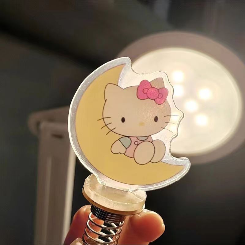 Hello Kitty凯蒂猫美乐迪亚克力车载弹簧摇摇乐可爱卡通桌面摆件