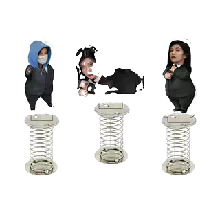 明星偶像沈梦瑶亚克力周边有趣弹簧摇摇乐背男女背车载可爱小摆件