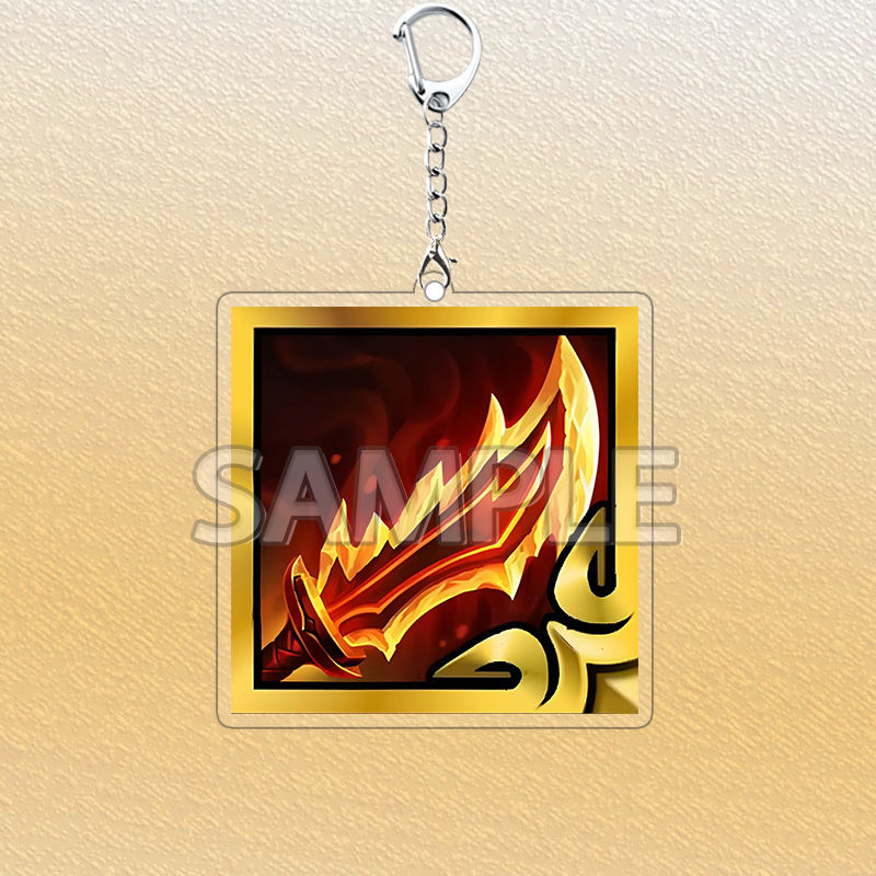 金铲铲之战游戏装备周边透明亚克力钥匙扣小钥匙链书包挂件送兄弟