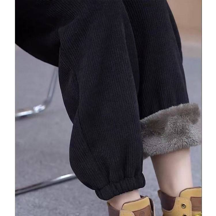 300斤羊羔绒加厚加绒冬季哈伦裤新款宽松显瘦胖MM200斤高腰束脚裤,女装/女士精品,卫裤,淘宝优惠券,粉丝福利购,淘宝优惠卷