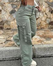 美式街头复古工装裤女 American babes street retro cargo pants