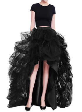 High-waisted multi-layer mesh puffy skirt 多层网纱蓬蓬半身裙