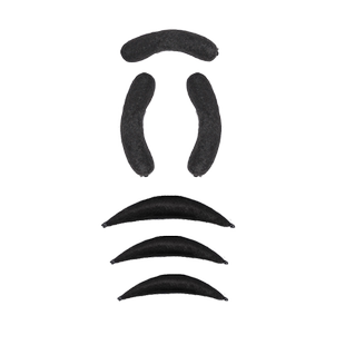 儿童古装假发古风两侧垫发包薄款扁牛角汉服全发丝秃子乐软牛角包