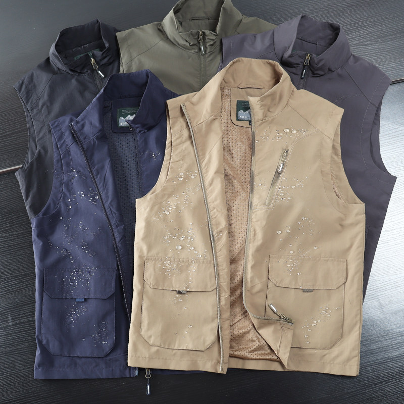 薄款立领休闲防水透气马甲