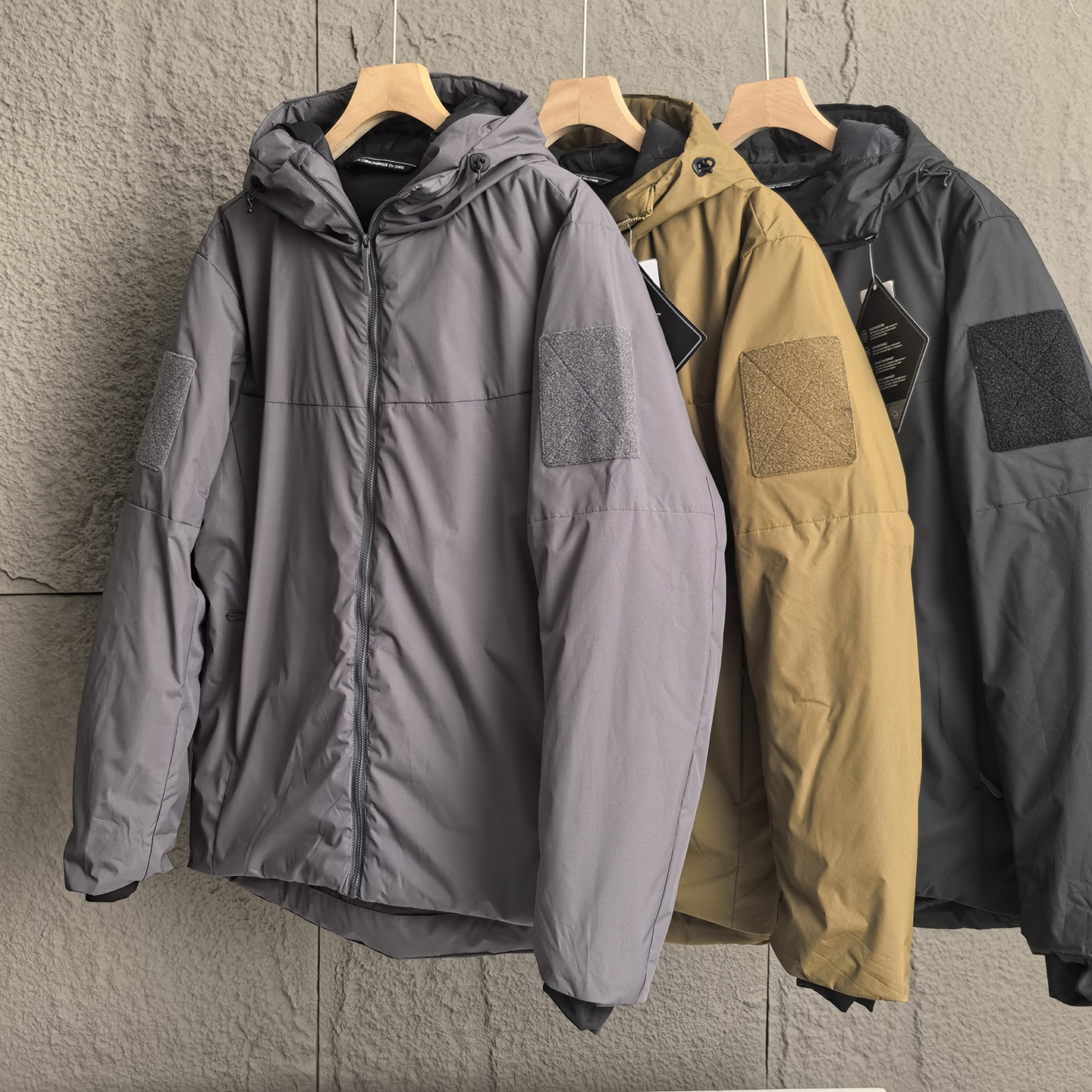 军鸟秋冬男士户外登山保暖棉衣