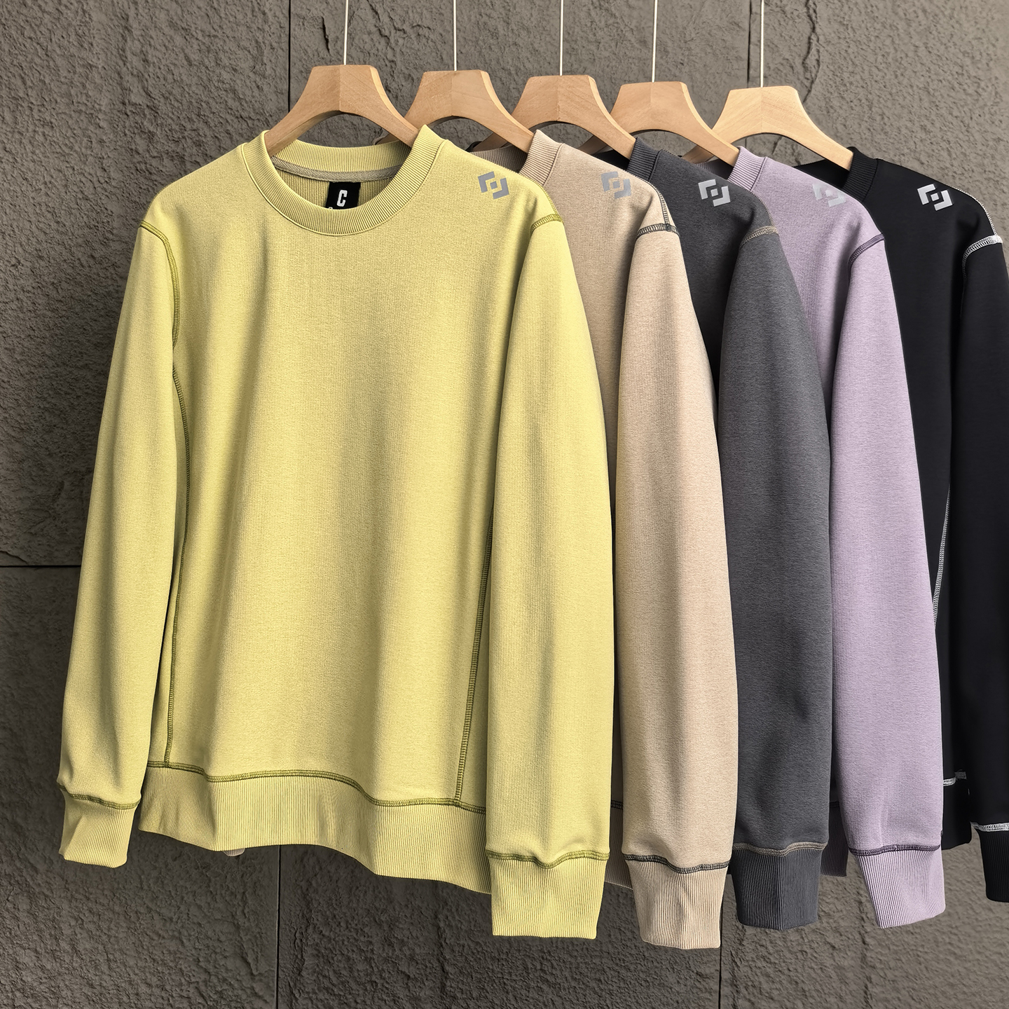 山系户外明线拼接3M反光标卫衣