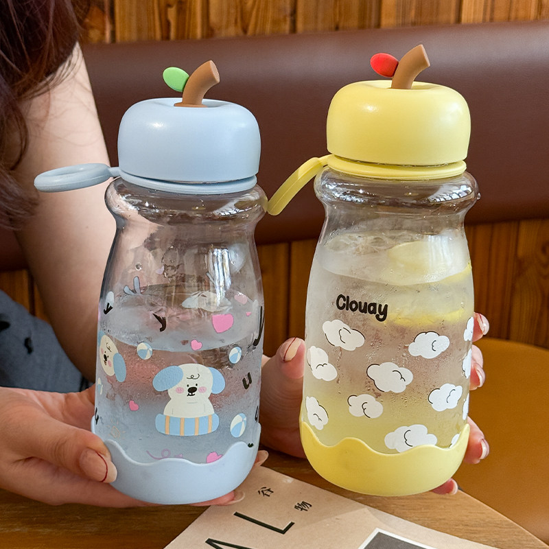 夏天苹果水杯女2025新款高颜值吸管杯便捷大容量学生上学专用杯子,餐饮具,吸管杯,淘宝优惠券,粉丝福利购,淘宝优惠卷