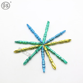 极速福冈h彩色减震批头 电动螺丝刀批头电钻双头磁性批头风批嘴