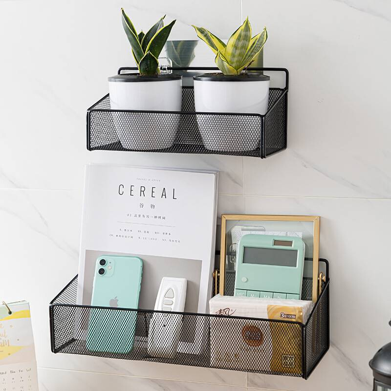 办公桌置物架悬挂隔断办公室L花架工位隔板收纳挂架铁艺花架桌面