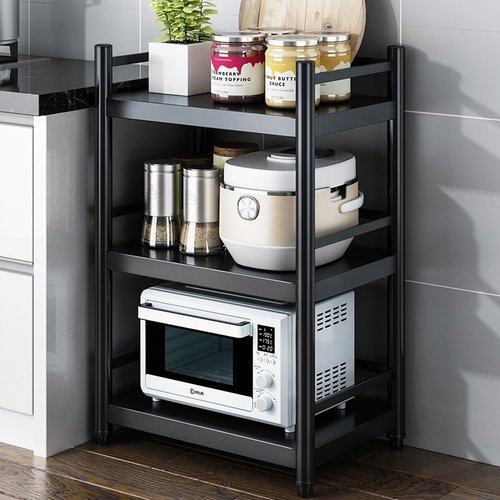 极速厨房置h物架落地式多层多y功能家用专用微波炉架子收纳储物架