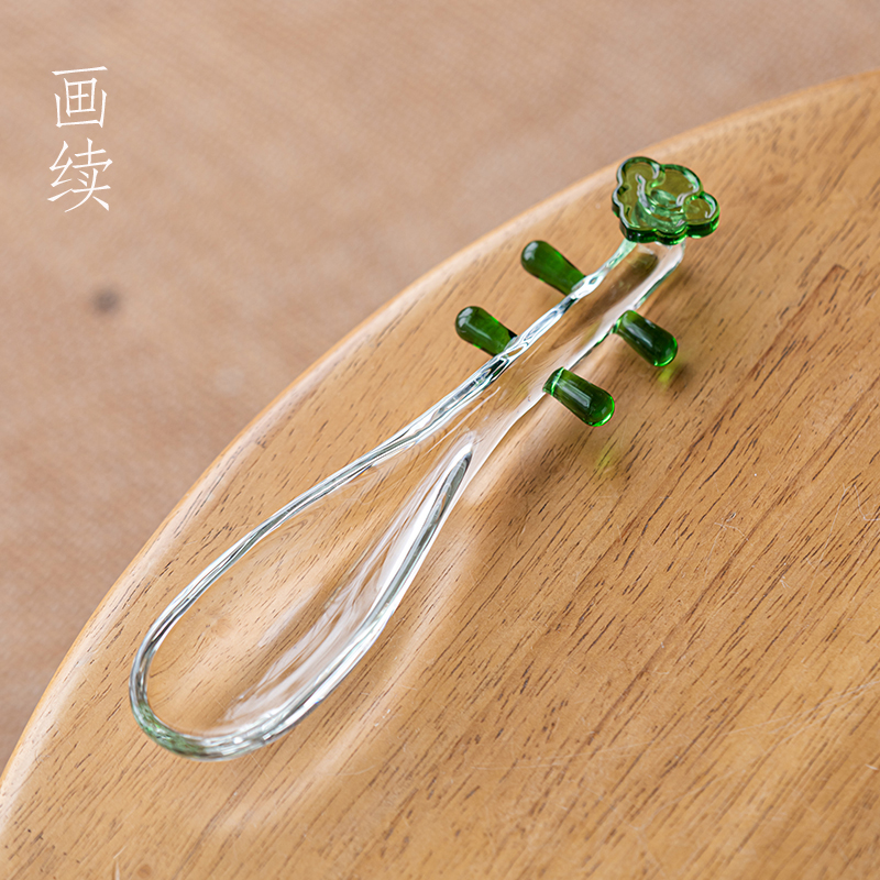 画续国风敦煌风雅玻璃琵琶茶则