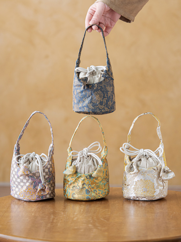 彩绘民族风格织锦拉绳茶杯袋茶具收纳袋茶壶袋茶道配件茶道配件新,餐饮具,茶道/零配,淘宝优惠券,粉丝福利购,淘宝优惠卷