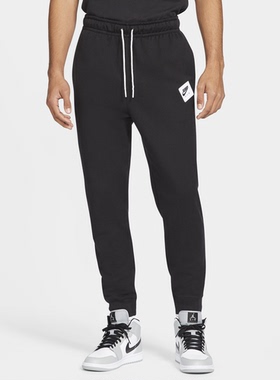 【美版现货】JORDAN Fleece 刺绣 男子运动休闲收腿针织大码长裤