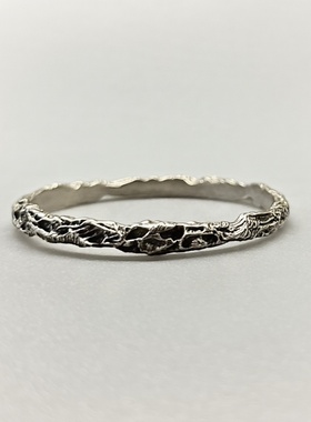 黑饰灰烬风做旧复古小众情侣手镯