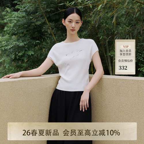 AIRIQI26夏新款坑条肌理感针织衫