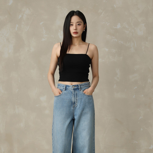 AIRIQI春季新款无袖棉胸美背吊带