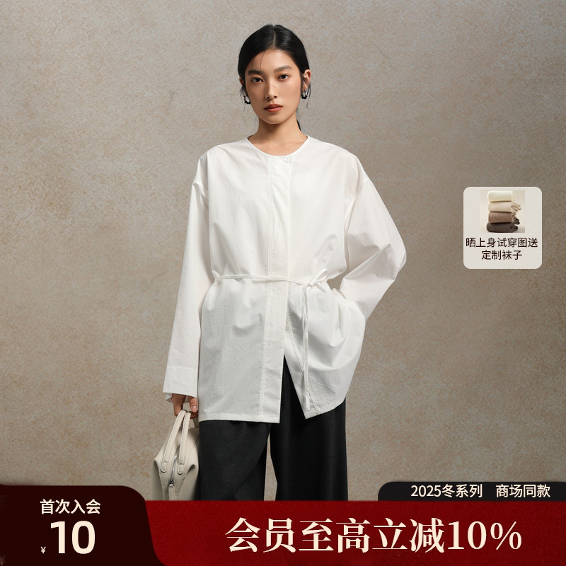 AIRIQI25冬新款中式暗门襟小衫