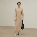 AIRIQI2024春新款 小个子慵懒羊毛连衣裙女内搭针织长裙BR41LQ060