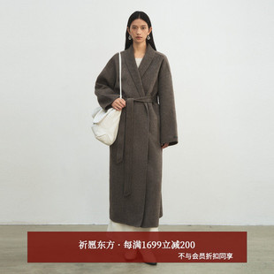 黑标BAIZHUO商场同款 慵懒极简老钱风双面呢外套AZ54DY079 25冬新款