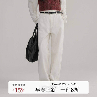 休闲裤 极简纯棉高级感牛仔百搭直筒长款 AI51CK007 新款 AIRIQI春季