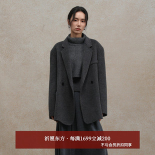 通勤简约休闲毛呢外套AH54DY065 宽松西装 AIRIQI商场同款 25冬新款