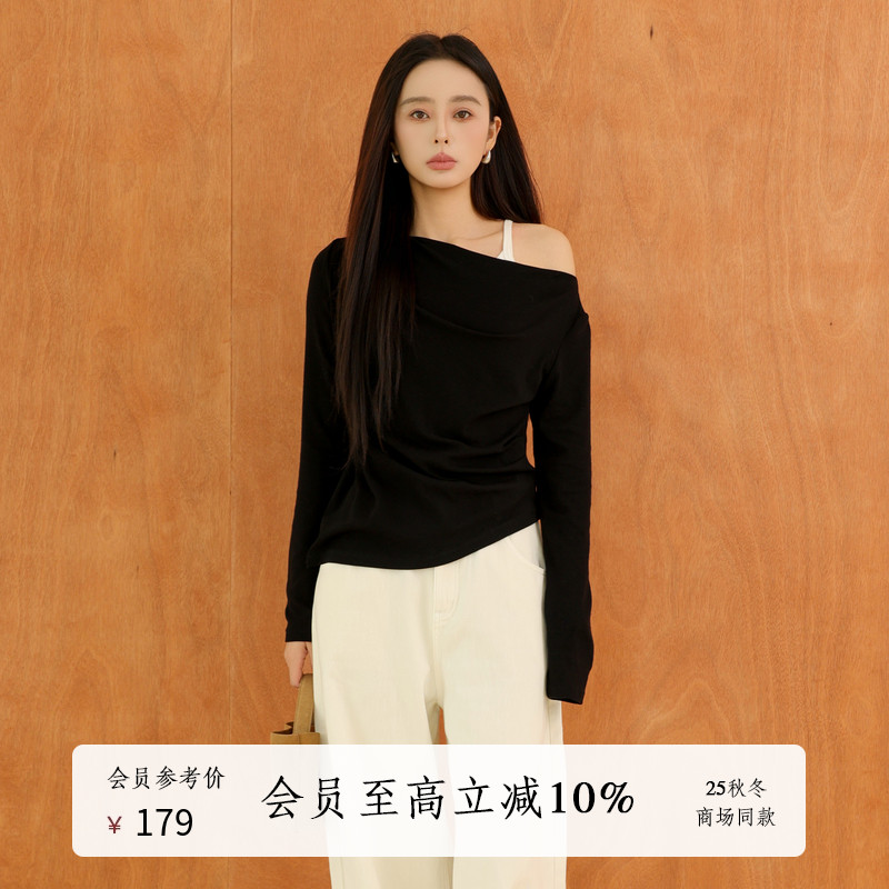 AIRIQI25冬新款长袖针织打底衫