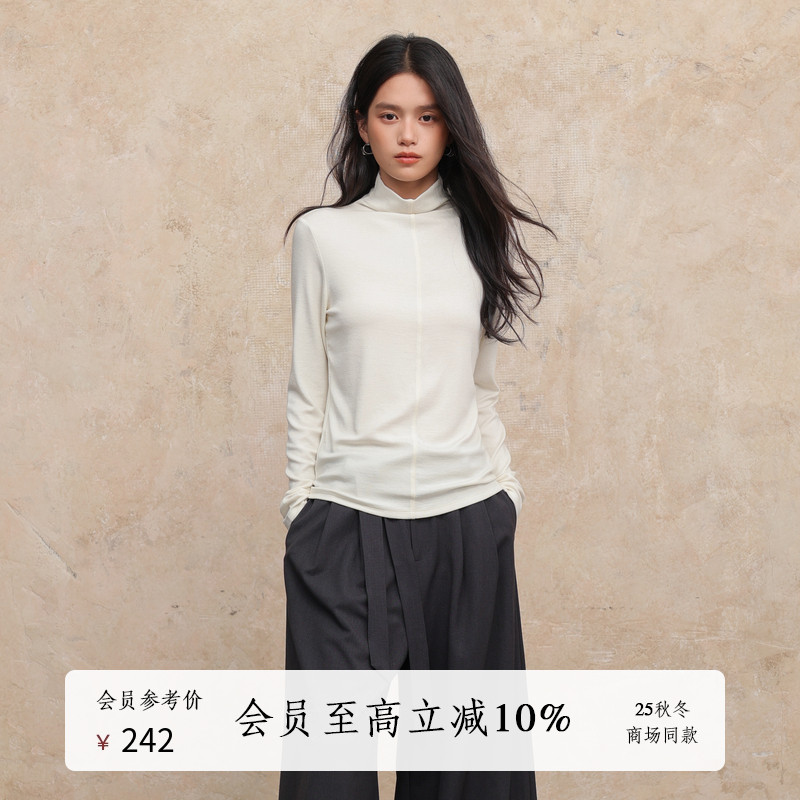 AIRIQI25冬新款舒适针织打底衫