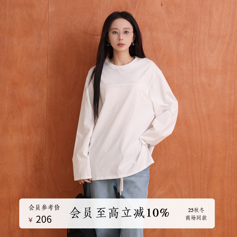 AIRIQI25秋新款长袖针织T恤