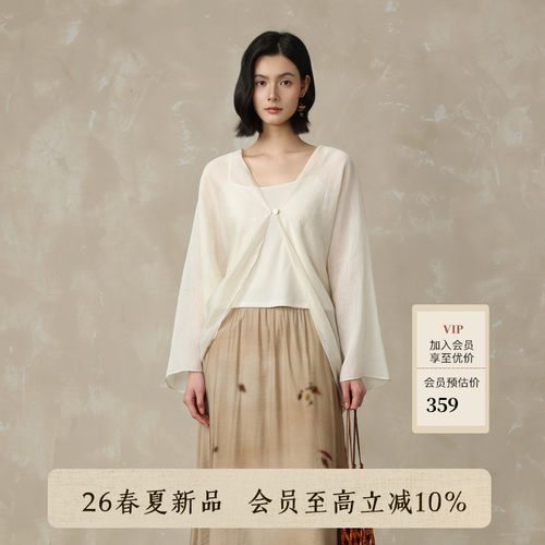 AIRIQI26夏新款新中式轻薄衬衫