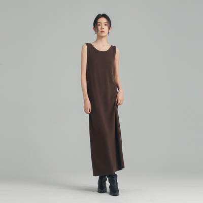 AIRIQI春季新款针织背心连衣裙