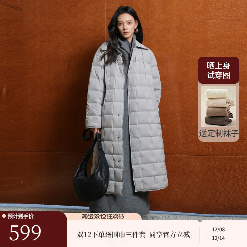 AIRIQI冬季新款小方格羽绒服