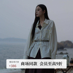 衬衫 休闲慵懒复古通勤宽松长袖 AY53CS088 25秋新款 AIRIQI商场同款