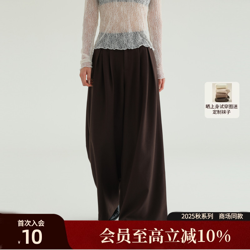 AIRIQI25秋新款阔腿休闲裤