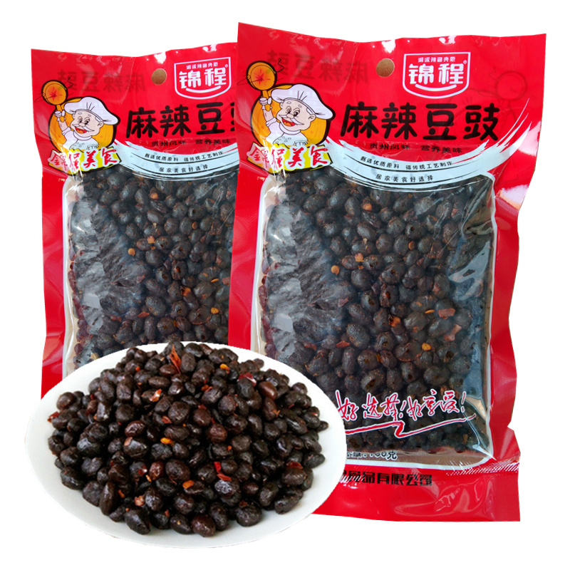 湖南特产麻辣黑豆豉干炒肉调味料