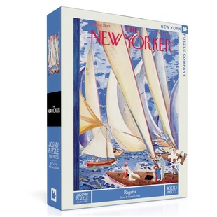 美国进口纽约客拼图-赛艇-1000片益智解压烧脑玩具潮玩