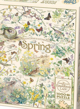 Cobblehill-春天-1000片-进口正品拼图益智解压烧脑玩具潮玩唯美