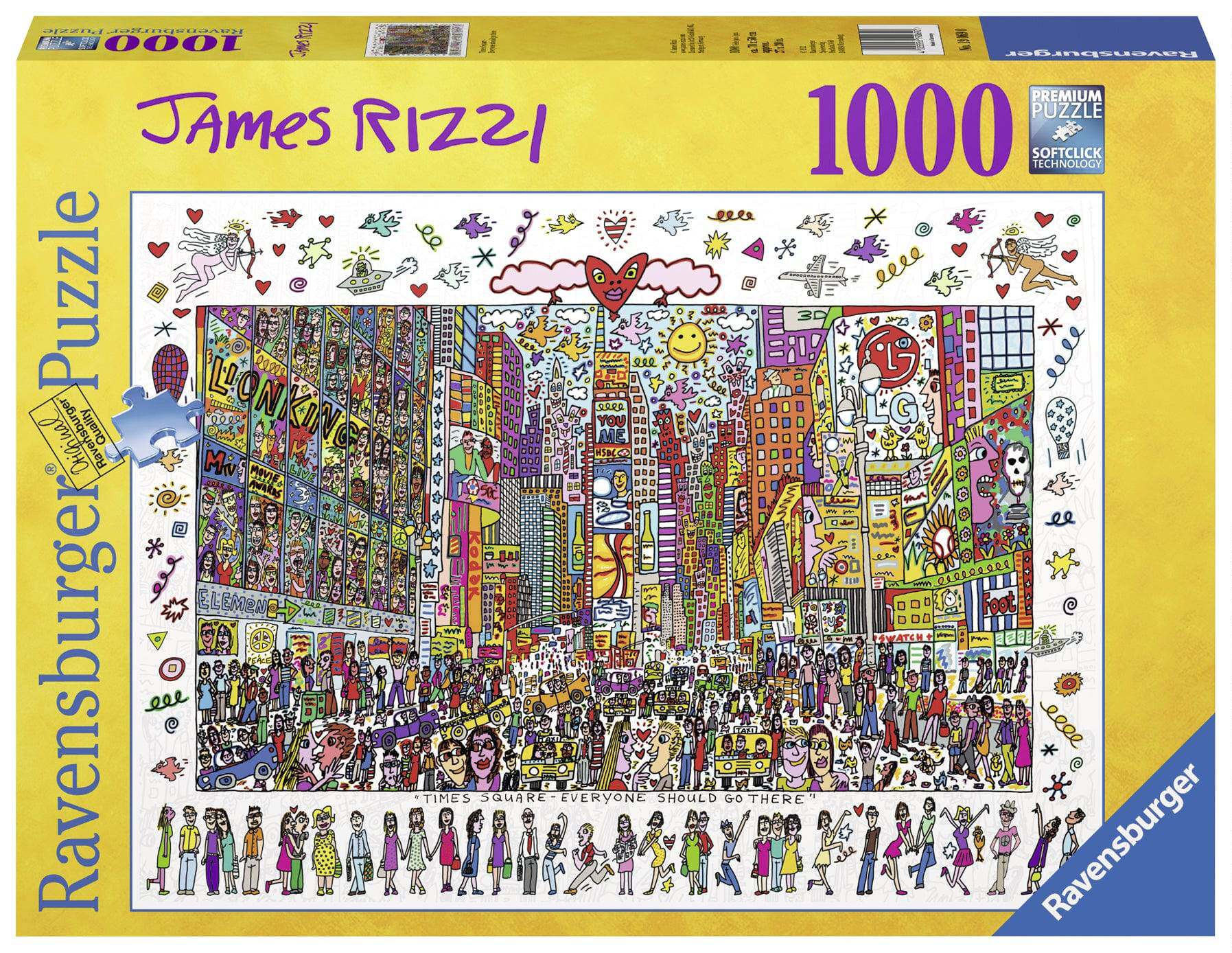 Ravensburger睿思拼图-时代广场-1000片-进口拼图益智解压